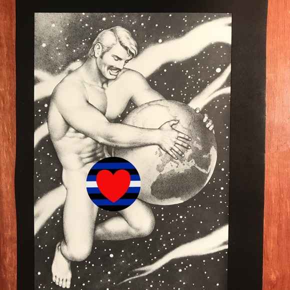 Art Page/Print from TOM of FINLAND Book Retrospective#1 1988 Fork The Wo… - Picture 1 of 2
